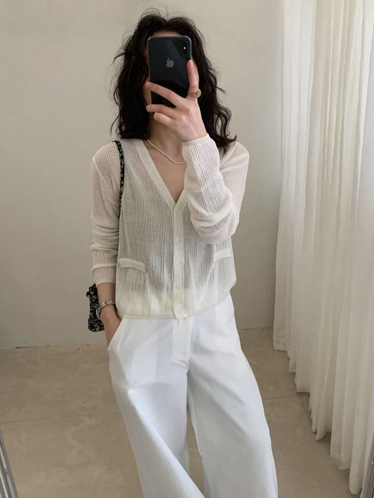 🥜 11%羊毛細直紋微透膚CD