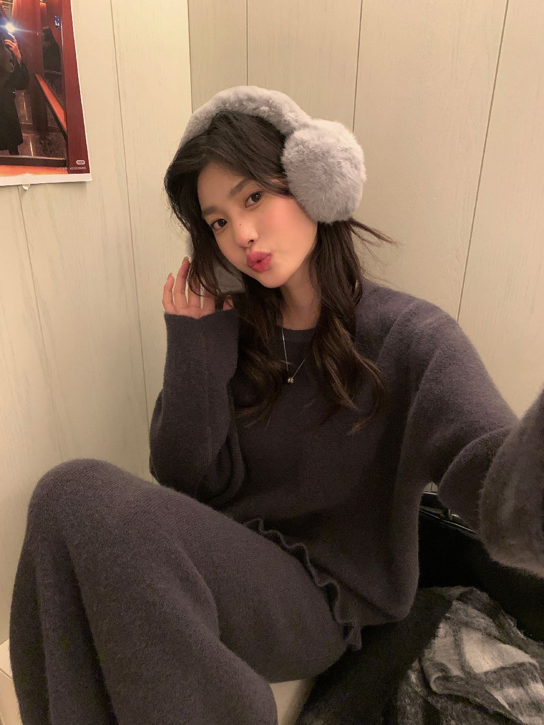 // 木耳邊衣擺NT+直筒裙套裝