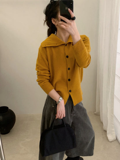 // 100%wool大翻領可立領開胸CD