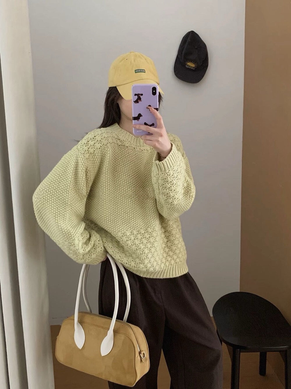 // 菠蘿針重工粗針毛衣