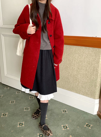 // 極高質20%alpaca+80%fine wool手工羊駝絨外套