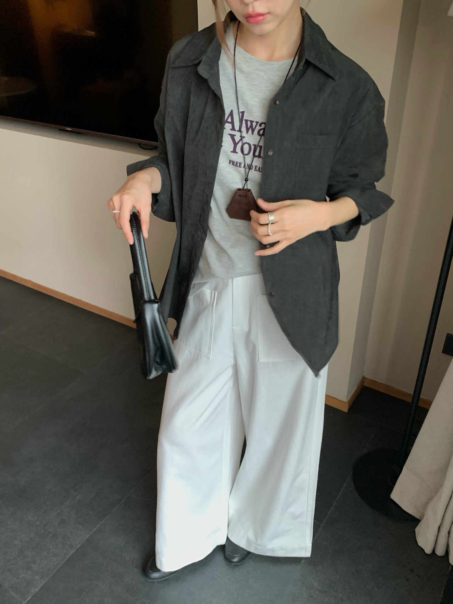 // 多色超柔軟燈芯絨口袋SH