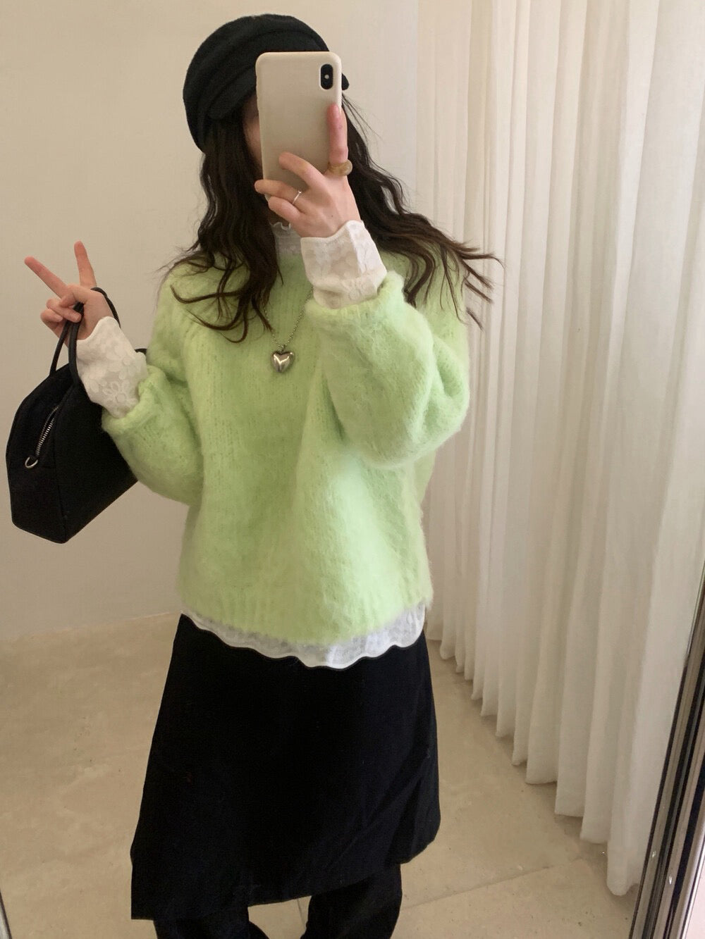 // 溫柔拉毛軟糯感毛衣