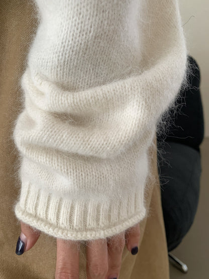 // 三粒鈕卷邊raccoon+wool NT