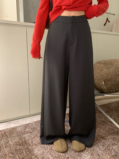 (現貨) // 超顯腿直光版垂感西褲