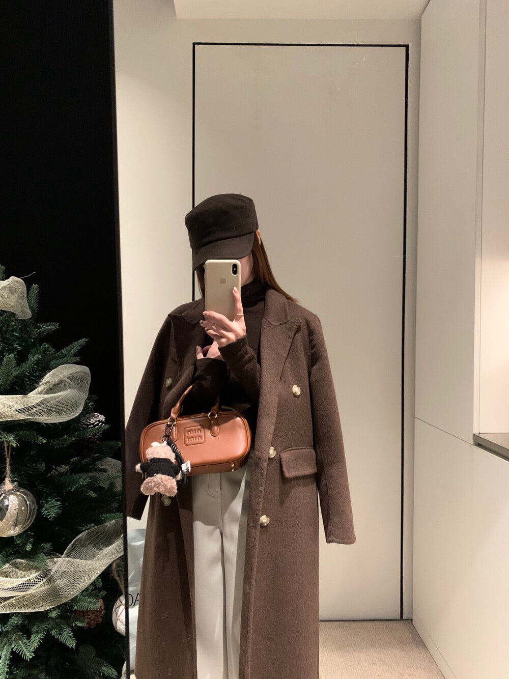 // 100%羊毛經典雙排扣手工外套