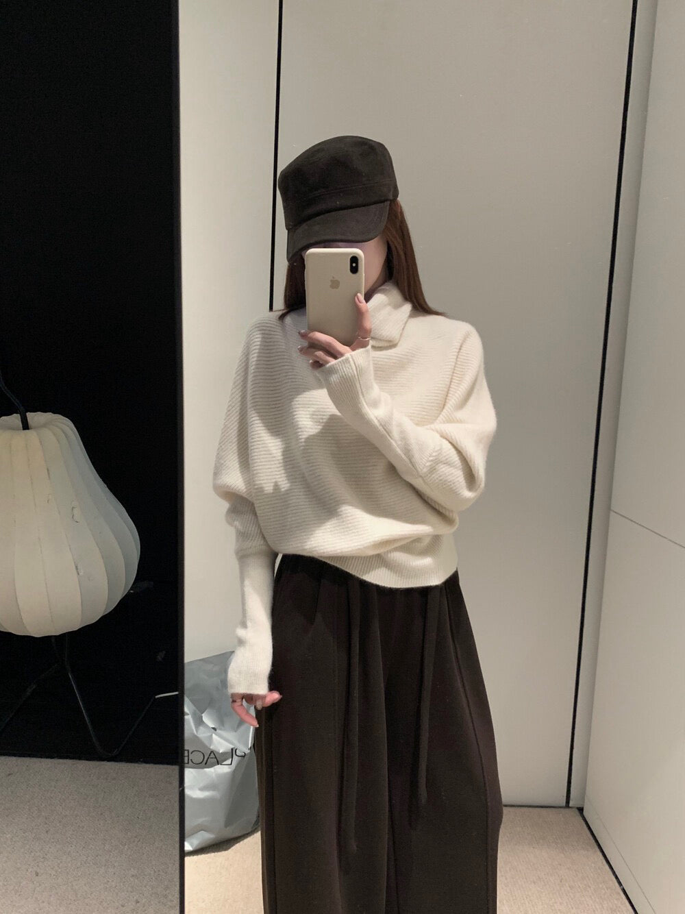 // 堆堆領極簡蝙蝠袖氣質NT