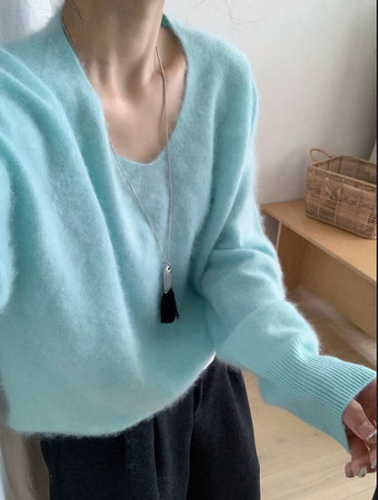 // ￼不易掉毛不易起球山羊絨毛衣