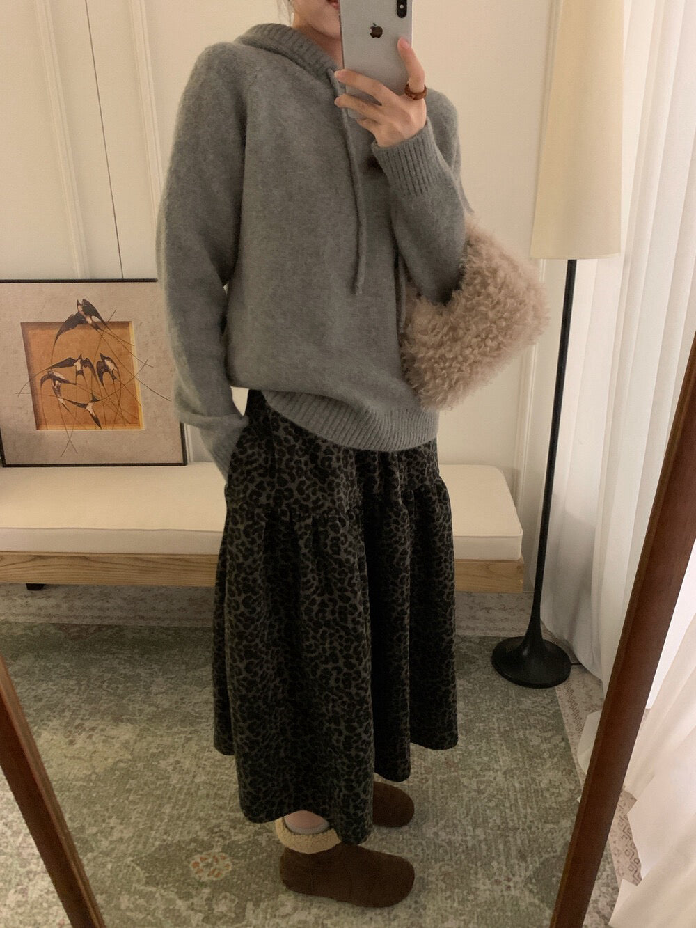 // 6%兔毛溫柔感連帽毛衣