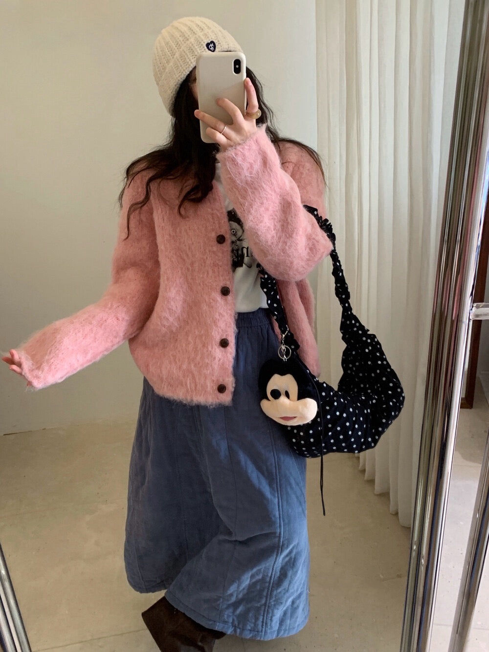 // 拉絨插肩保暖CD