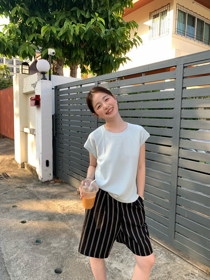 // 舒服度滿分lyocell棉小飛袖TEE