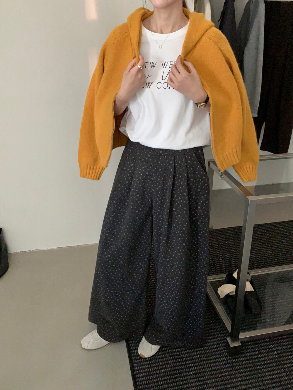 // 鬆弛氛圍感慵懶連帽雙拉鍊冷外套