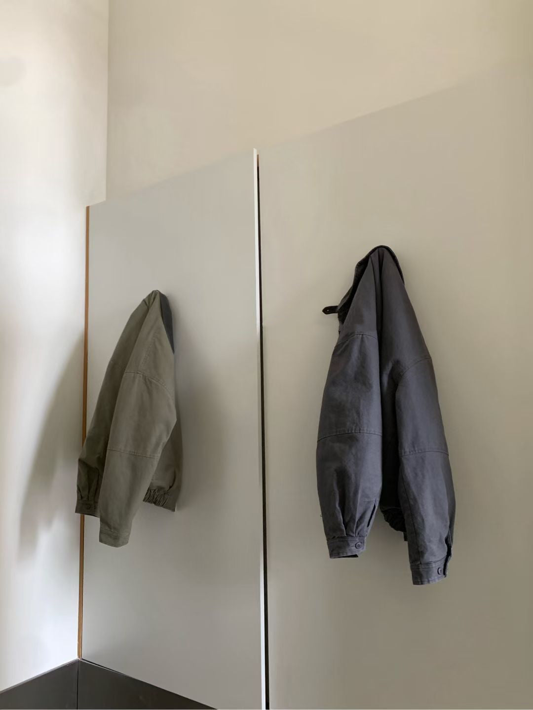 // 復古感做舊夾棉外套