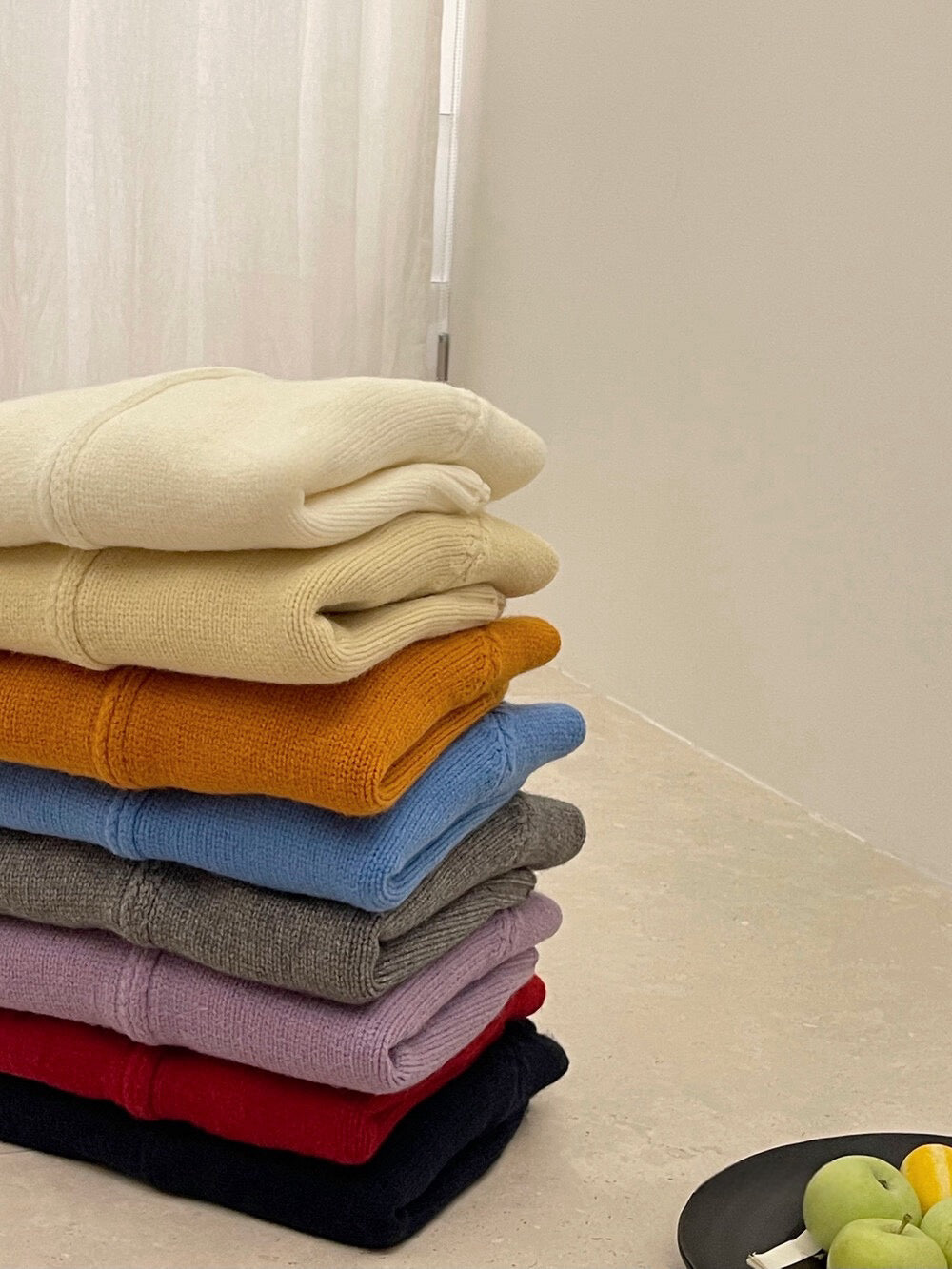 // 超韓直坑紋立領上下拉鍊CD