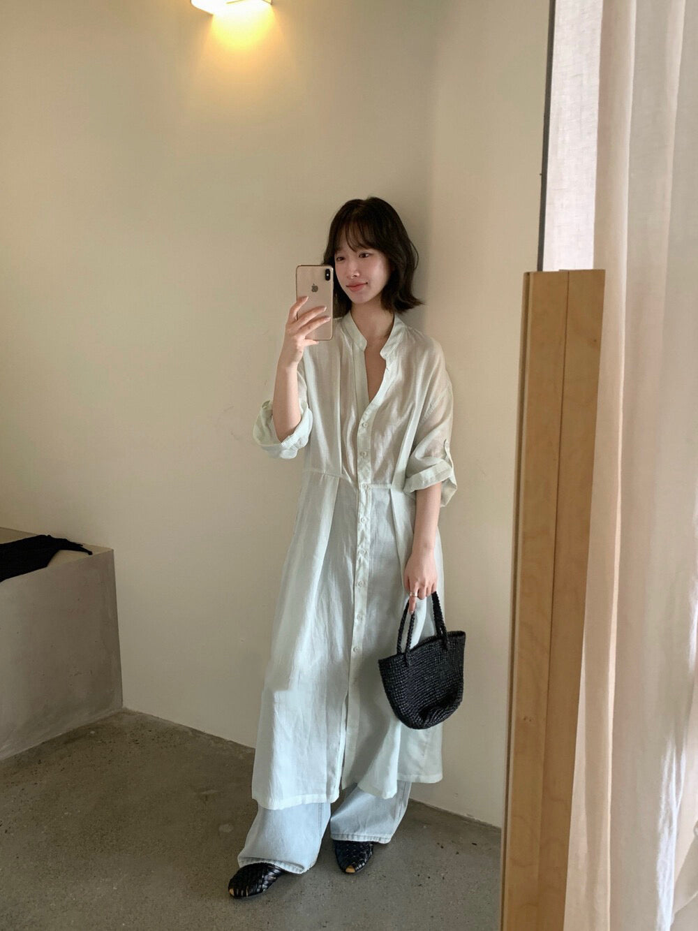 // 天絲麻疊穿造型必備恤衫OPS