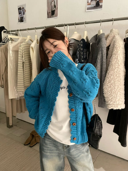 // 20%wool法式復古鈎花CD