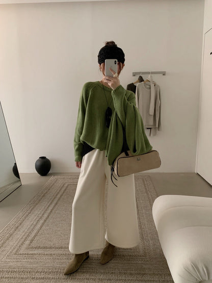 // 超軟糯後口袋羊毛糯米褲