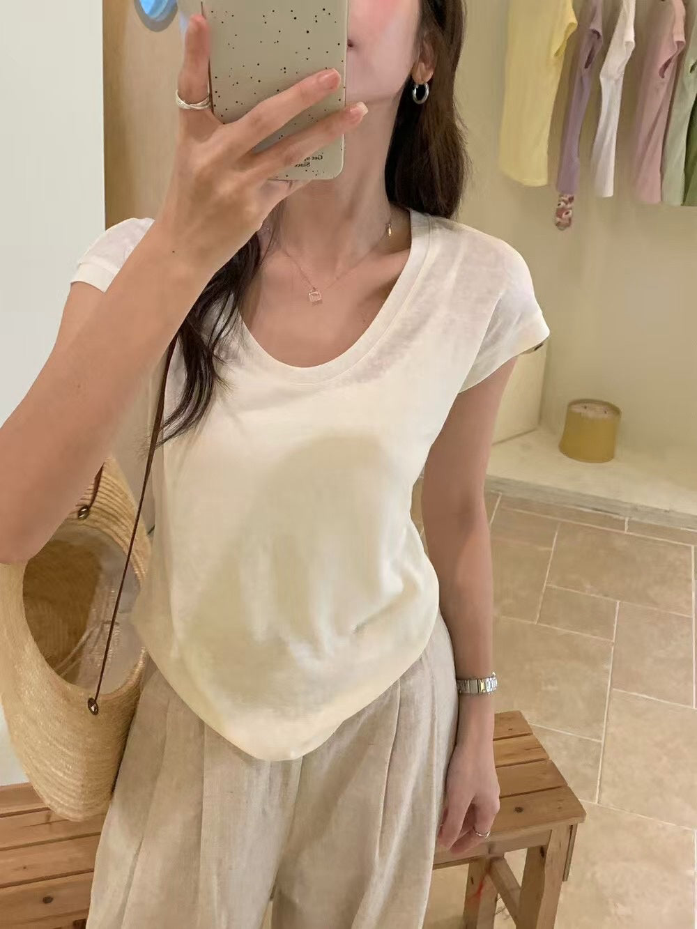 May part.4加購款🫜必包幾色的麻質靚色TEE