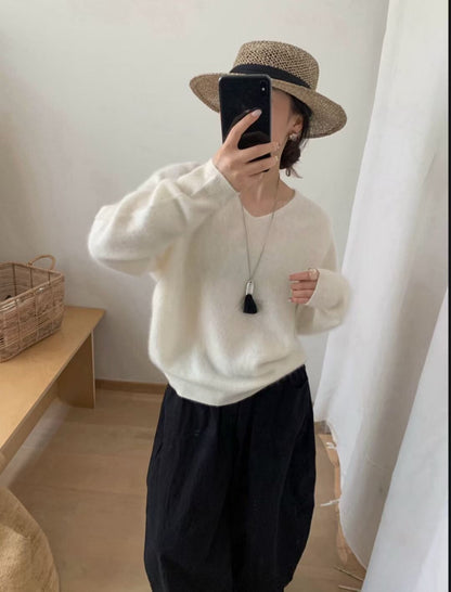 // ￼不易掉毛不易起球山羊絨毛衣