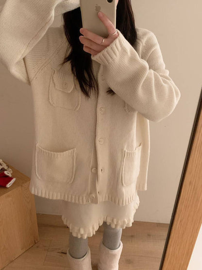 /// 100%羊毛多口袋設計慵懶感中長CD