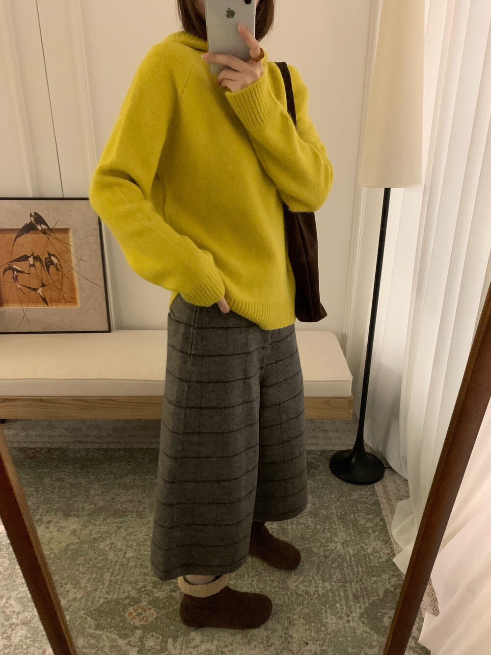 // 6%兔毛溫柔感連帽毛衣