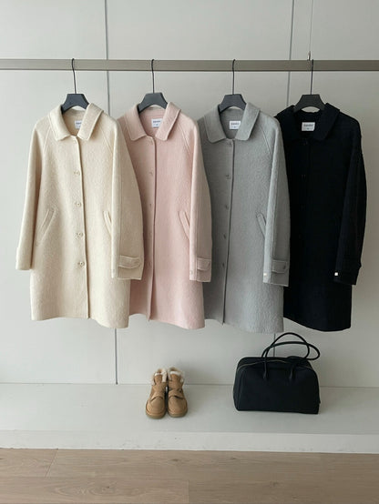 // 極高質20%alpaca+80%fine wool手工羊駝絨外套