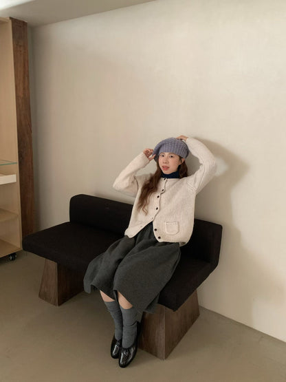 // 100%羊毛可愛弧邊小口袋CD