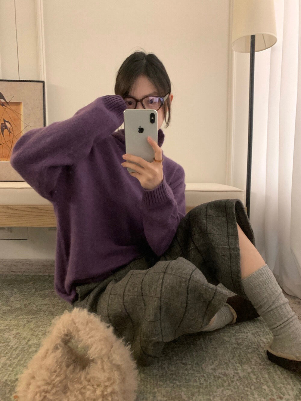 // 100%羊毛高質拉絨半領NT