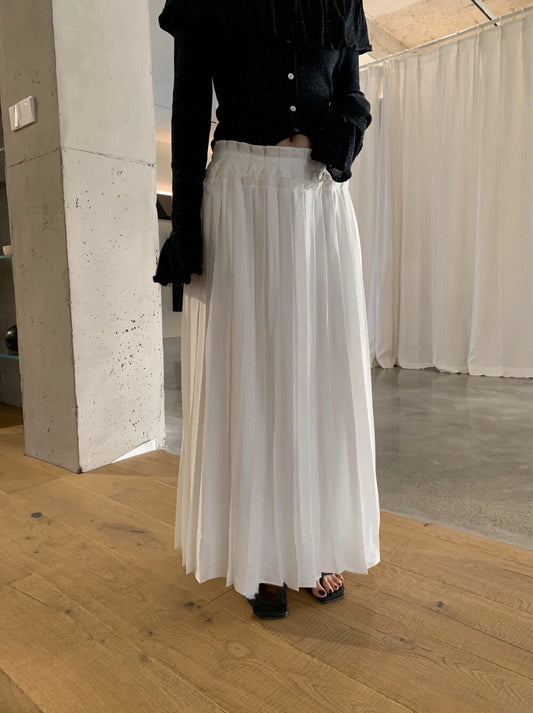 // 超仙垂感百褶半身長裙