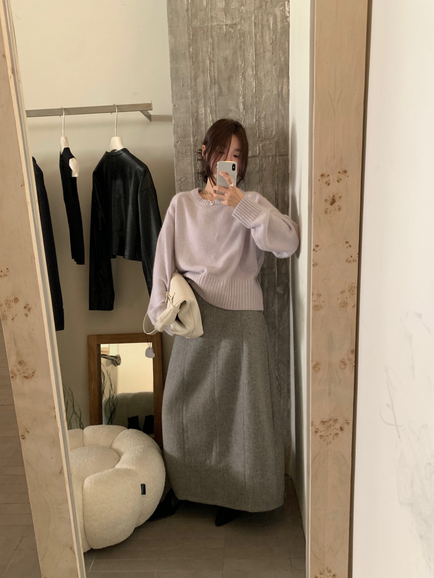 // raccoon35%圓領多色毛衣