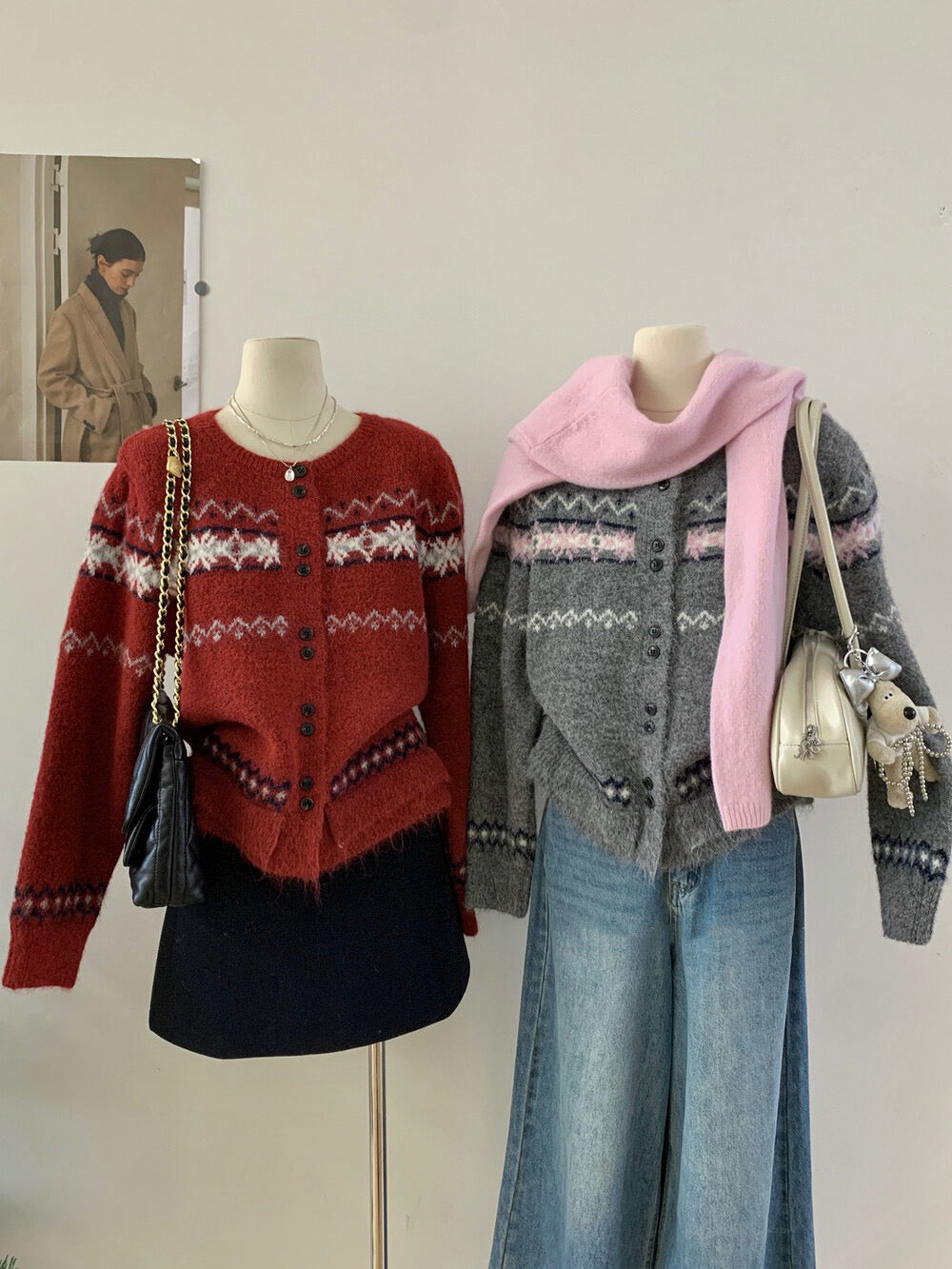 // double鈕扣設計花紋CD