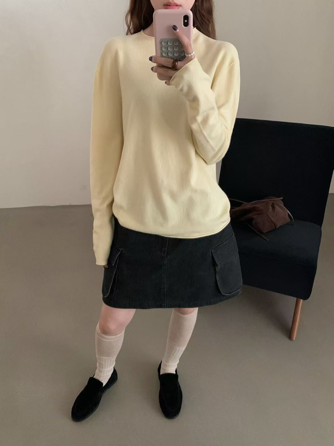 // whole garment親膚羊毛卷邊NT