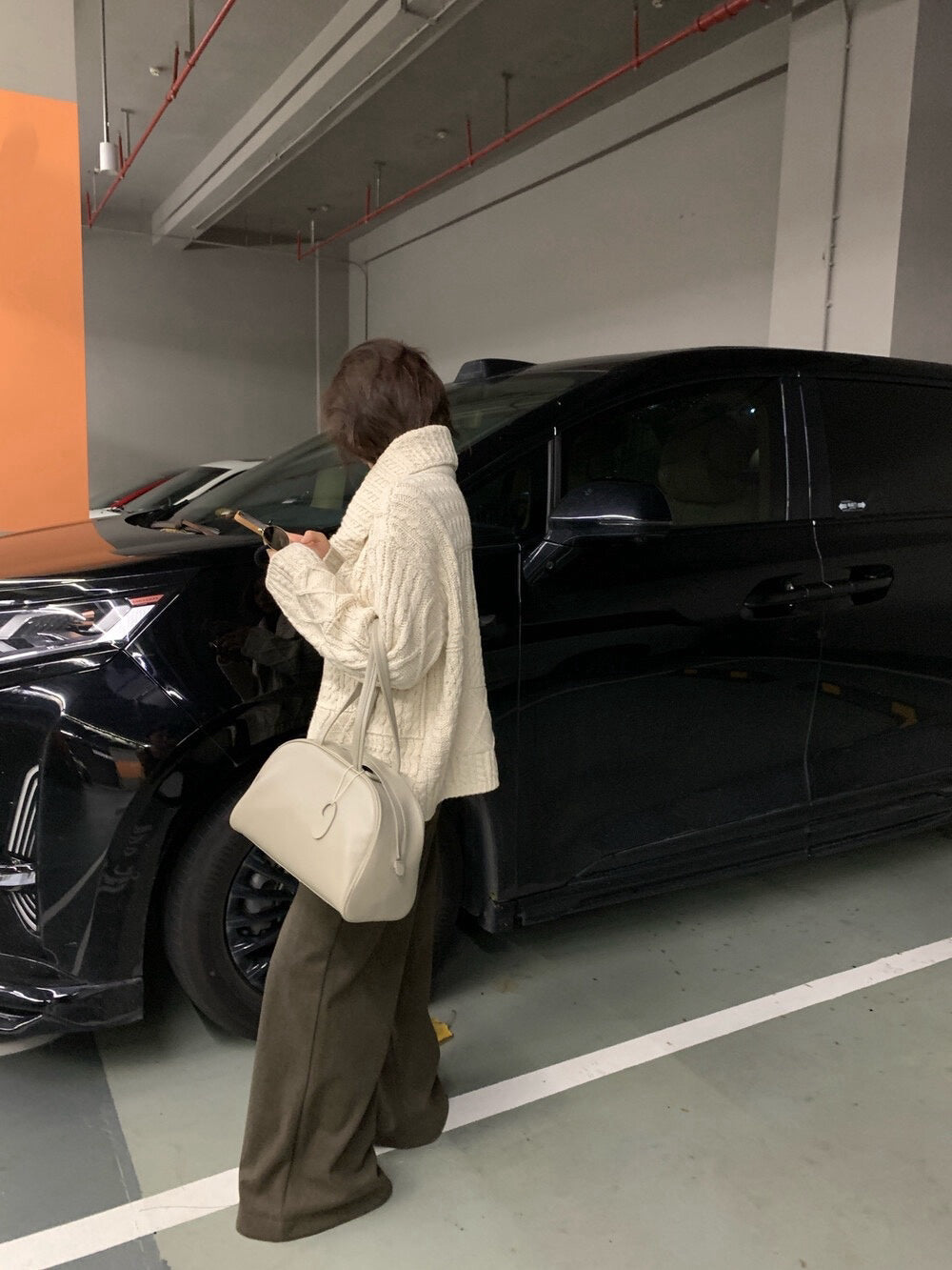 // 復古慵懶麻花紋翻領CD