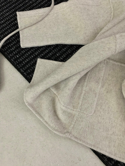 // 100%羊毛簡約兩粒鈕手工外套(連小袋仔)