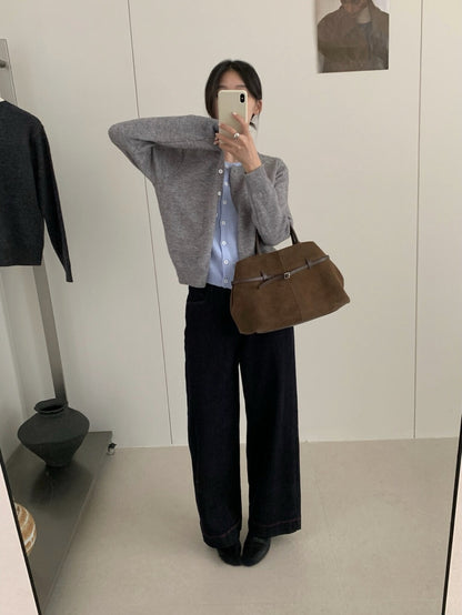 // 檔口爆款軟糯撞色假兩件CD