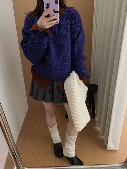 // 菠蘿針重工粗針毛衣