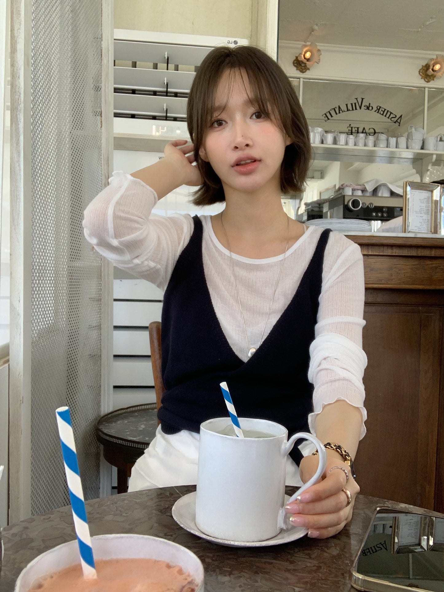 // 超韓一件式綁帶小吊帶
