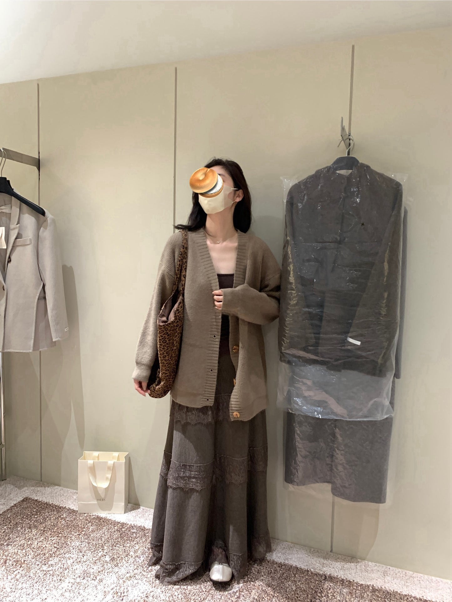 // 慵懶感中長大毛衣外套