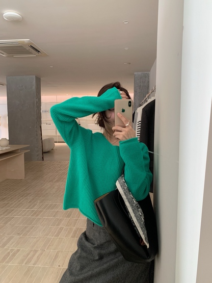 // 卷卷邊直坑紋14色短款NT