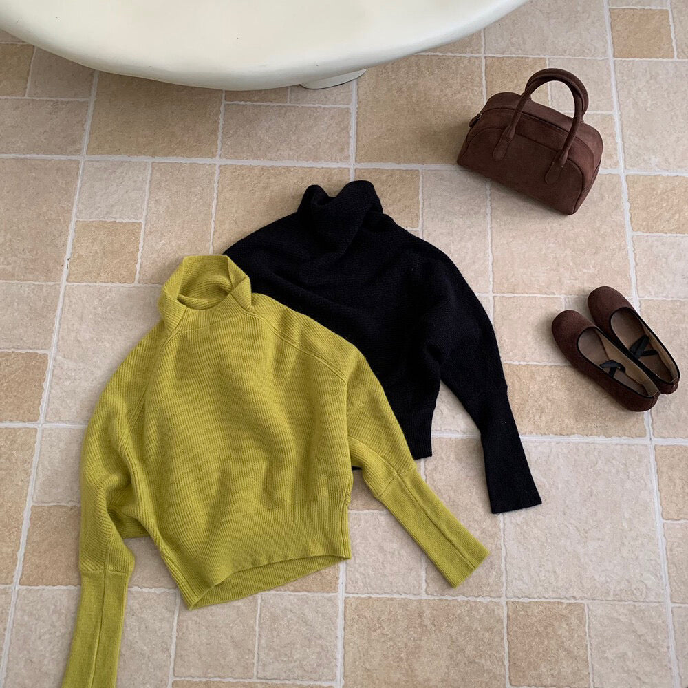 // 堆堆領極簡蝙蝠袖氣質NT