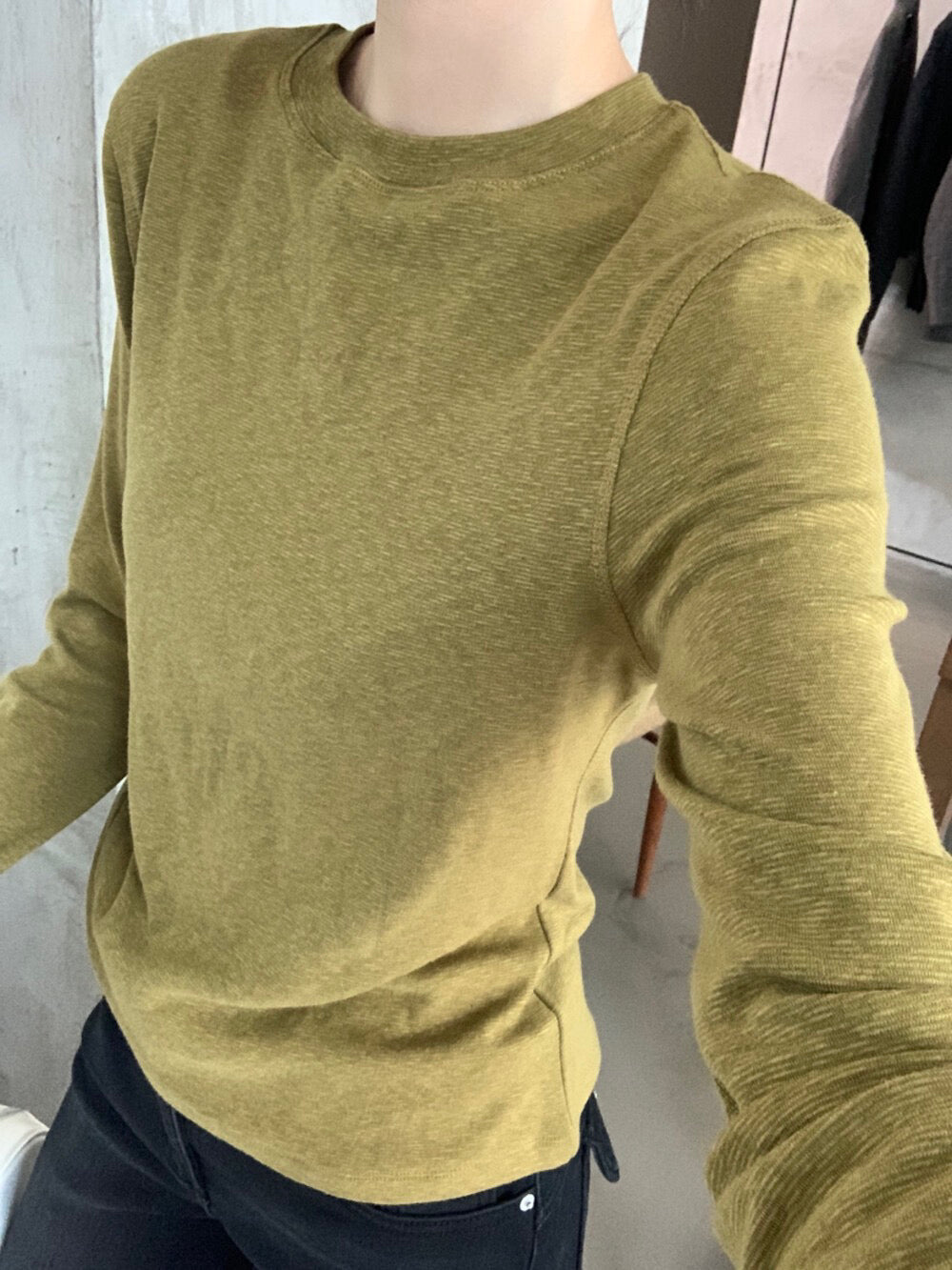 // 12色親膚秋冬百搭彈性TEE