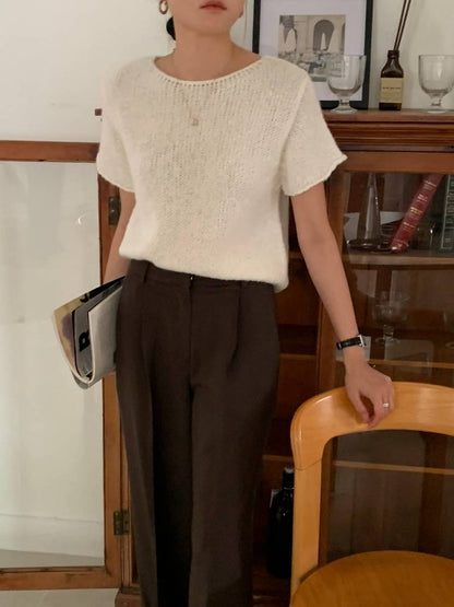 // alpaca手工織感短袖NT