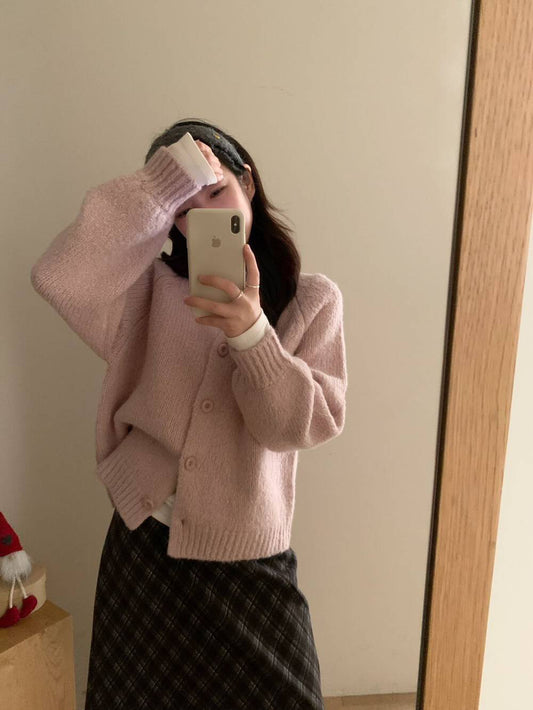 // 溫柔色10%軟糯插肩圓領CD