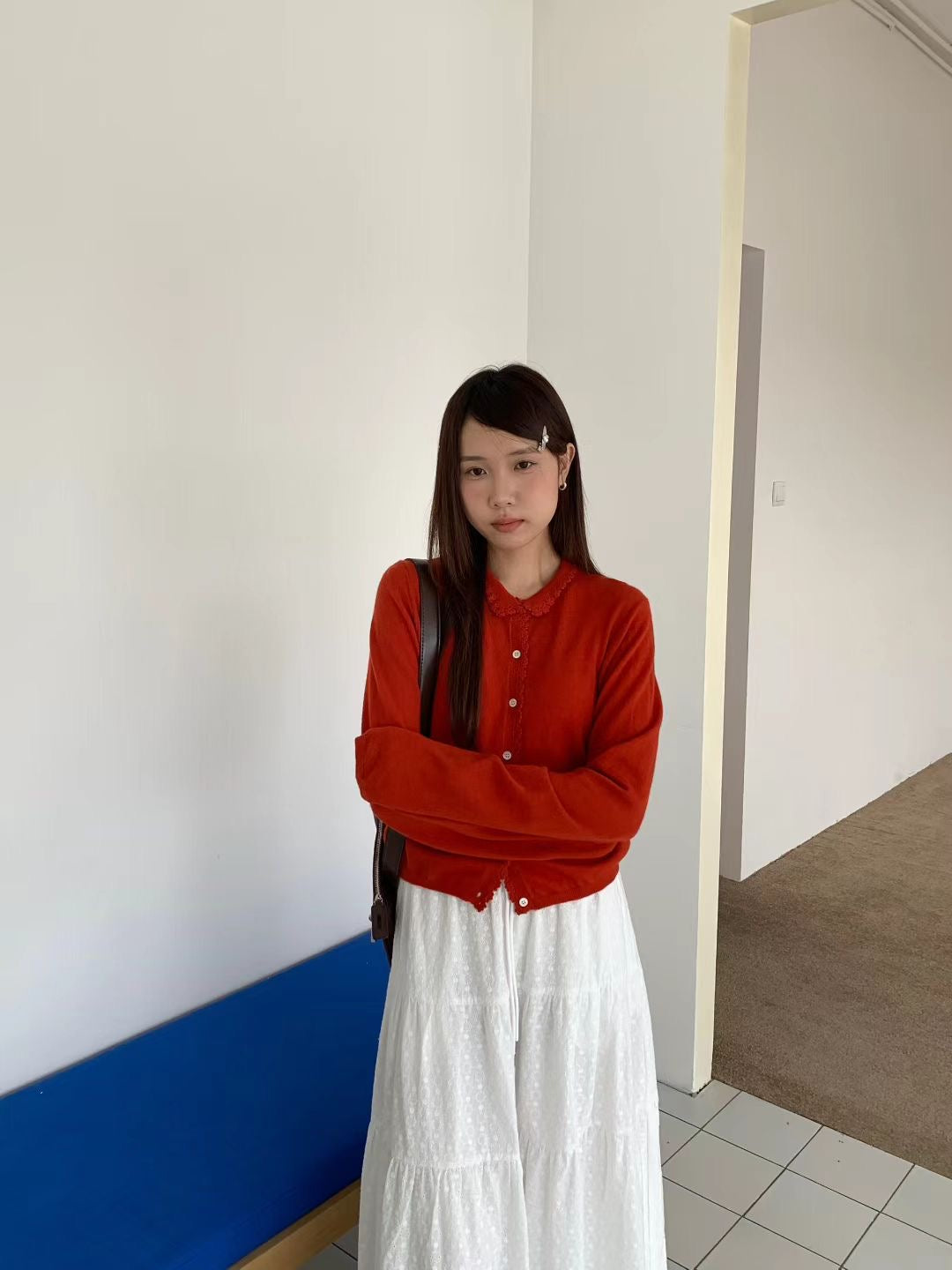// 精緻鈎花小圓領CD