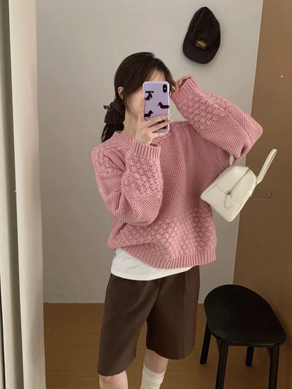 // 菠蘿針重工粗針毛衣