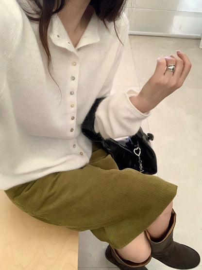 // 40%wool卷卷邊7色排扣CD