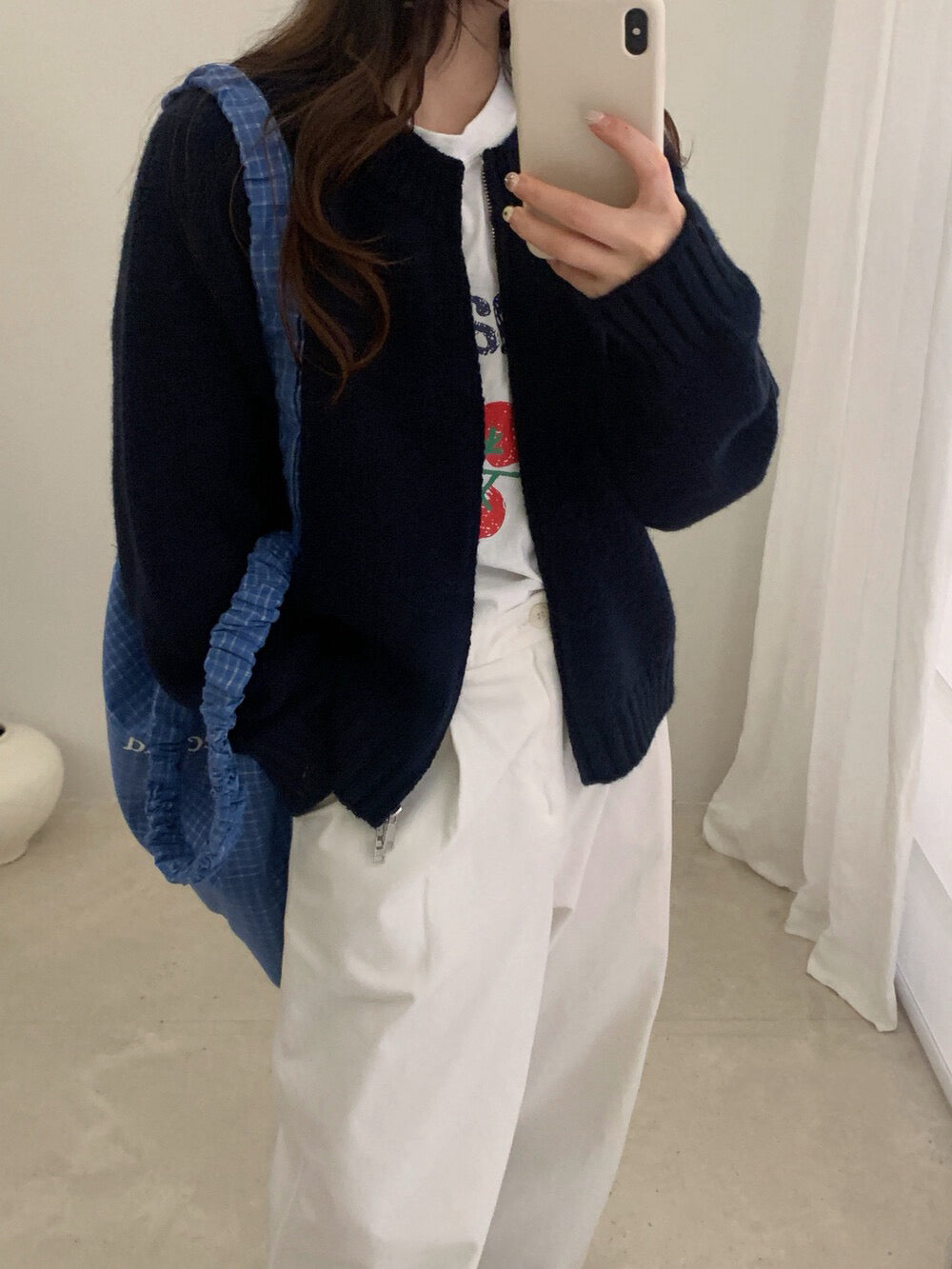 // 檔口爆款10色落肩拉鍊圓領CD