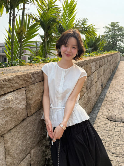 // lyocell棉泡泡腳綁腰包肩背心BL