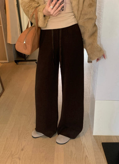 // 萬能百搭顯瘦針織休閒褲