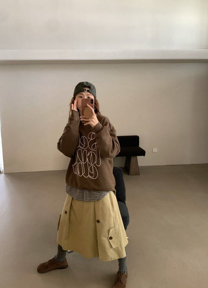 // 超大字母寬鬆版型衛衣